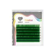 Ресницы зелёные (green)6 линий - MIX