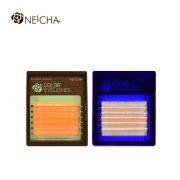 Ресницы флуоресцентные NEICHA Orange MINI 6 линий C 0,07 MIX 8.2 (8-13)