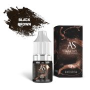 Пигмент для бровей Black brown (Темный Брюнет), 6 мл, AS-Company by Alina Shakhova