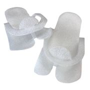 Тапочки пенополиэтилен белый White line, 25 пар (50 штуп)