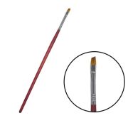 Кисть скошенная №4, коричневая ножка