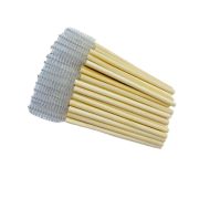 Щеточки нейлоновые с деревянной ручкой, 50 шт, цвет в ассортименте