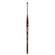 Кисть Roubloff синтетика имитация колонка/ шлейф 5/ ручка фигурная бордовая DSGCR-5