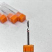 Фреза алмазная «Пламя» 368257 023R красная