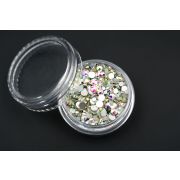 Стразы в банке голограмма ассорти