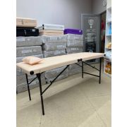 Кушетка складная 180/60 ноги лэшмейкер, бежевый