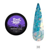 Гель-краска RockNail Diamond Flakes 38 Expensive Taste