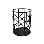 Металлическая подставка для кистей (фигурная), черный