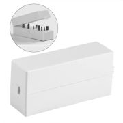 Подставка для фрез прямоугольная, 30 отверстий, белая