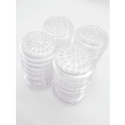 Палетки для клея 26 делений без основы, 100 шт, прозрачные