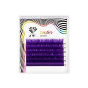 Ресницы фиолетовые (purple) Lovely MINI - 6 линий - MIX
