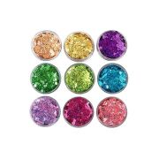 Блестки шестигранник 9 шт микс Большая банка