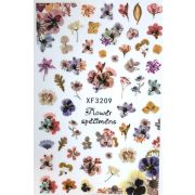 Наклейки для ногтей Flower, XF3209
