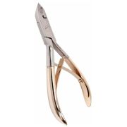 SILVER STAR Classic КСС 4/4 GOLD, кусачки для кутикулы (4мм), золотое покрытие