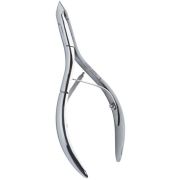 SILVER STAR Cobalt 02, кусачки для кутикулы блестящие (6мм), маленькая пятка, закругленная головка, сэндвич