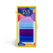 Ресницы цветные Rili Shake Indigo - 16 линий - MIX