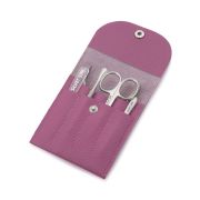 SILVER STAR МН 05-8, фуксия, натур кожа, 5 предметов, на кнопке