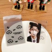 Подарочные пакеты прозрачные 10 х 8 см, 50 шт, собачки с косточкой