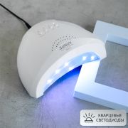 SUN UV Лампа для сушки ногтей с кварцевыми диодами, SUN 1, белый ОРИГИНАЛ (30 диодов, 48 Вт)