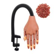 Рука тренировочная пластиковая на кронштейне, 100 типсов в комплекте