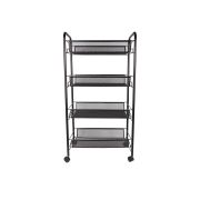 Тележка для косметологов CY502, 4 полки, черный