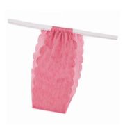 Трусики, бикини, розовые, женские, спанбонд, 25шт/уп