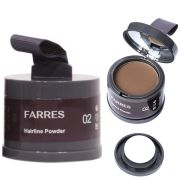 *FARRES 1846-02 Пудра-камуфляж для волос тон 02 коричневый  NEW