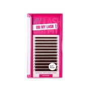 Ресницы темно-коричневые OH! MY LASH в пучках 2D-YY - 12 линий - MIX (D 0.07 8-15мм)