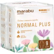 Ультратонкие прокладки Marabu Botanica Нормал Плюс, 260 мм 9 шт