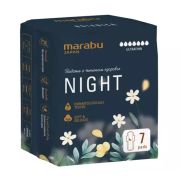 Ультратонкие прокладки Marabu Botanica Ночные, 320 мм, 7 шт